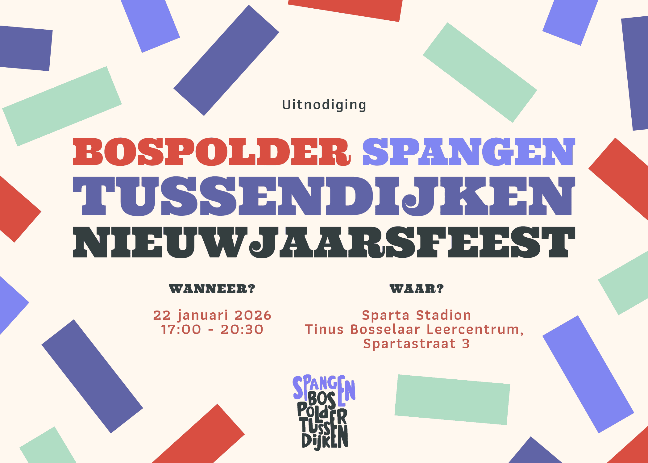 Uitnodiging Bospolder Spangen Tussendijken